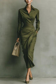 MELIORA | WRAP-STYLE MAXI DRESS
