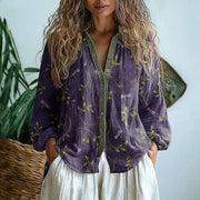 Avis | Vintage Leaf Print Blouse