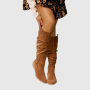 NORIEL | ELEGANT KNEE-HIGH LEATHER BOOTS
