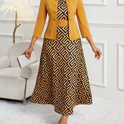AMELIE LANE | PRINTED BELTED TWO-PIECE SET