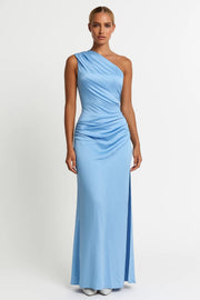 Aurora | Asymmetric Draped One-Shoulder Maxi Dress