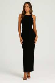 Lumin | Textured Effortless Elegance Midi Dress