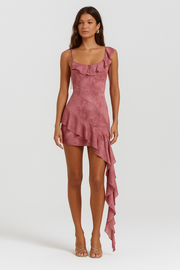 Ayla | Ruffled Asymmetrical Mini Dress