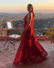 Camila | Women's Backless Deep V-neck Maxi Summer Dress