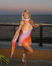 Katalina | Women's One-Shoulder Satin Mini Summer Dress