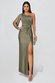 Izabela | One-Shoulder Elegant Evening Maxi Dress