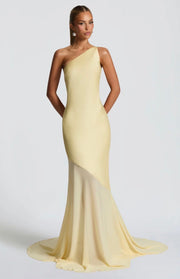Feline | Bias-Cut Fluid Layered Skirt Sculpted Maxi Dress