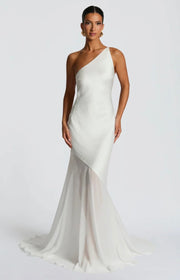 Megan | Layered Fluid Sculpted Bias-Cut Maxi Dress