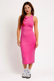 Claire | Comfort Fit Versatile Sleeveless Crew Neck Tank Top Midi Dress