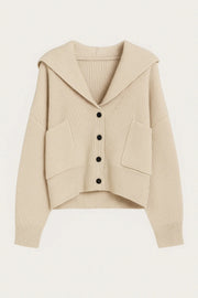ELANORA | DEEP V-NECK KNIT CARDIGAN