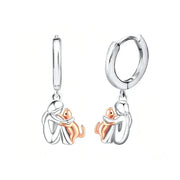 ELOWEN | CAT ICON EARRINGS (ROUND CLOSURE)