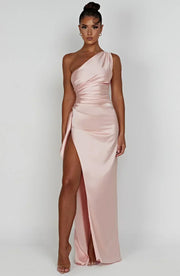Grace | Elegant Long Slip GownSatin Maxi Dress