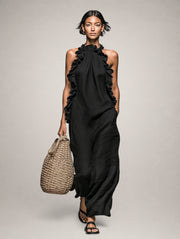 Helene Linen Maxi Dress