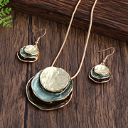 VINTAGE BLUE LAYERED STONE EARRINGS
