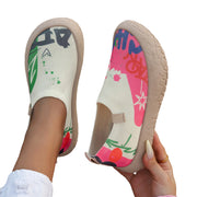 Flora | Printed Slip-On Flat Shoes